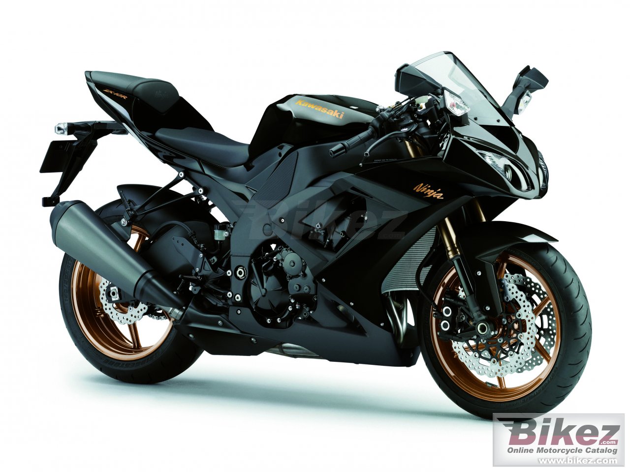 Big Kawasaki ninja zx -10r picture and wallpaper from Bikez.com